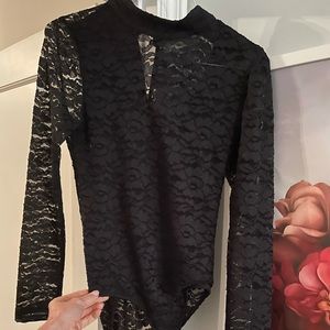 Black lace body suit - Astr